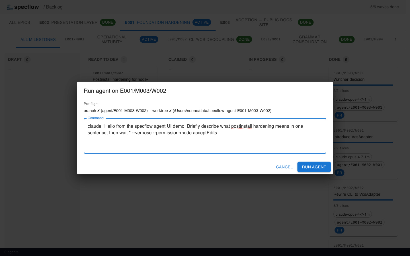 command editor